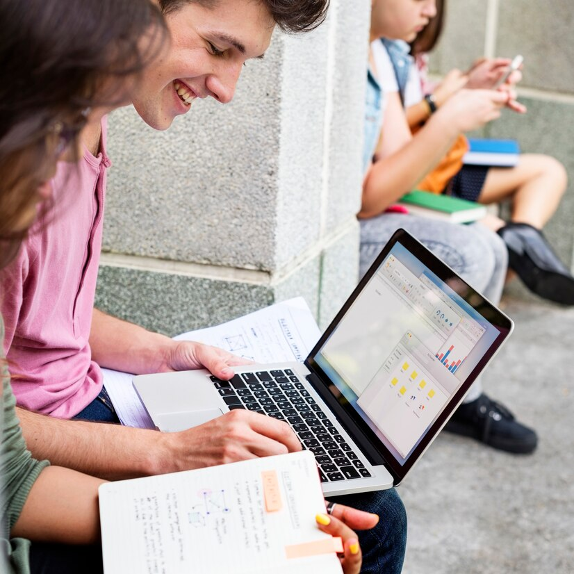Person using tablet for personalized learning path